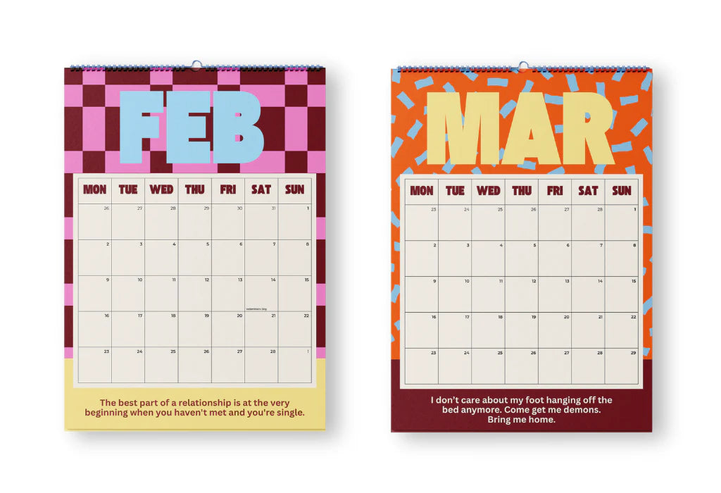 2026 Calendar (Spiral 21cm x 29.7cm)