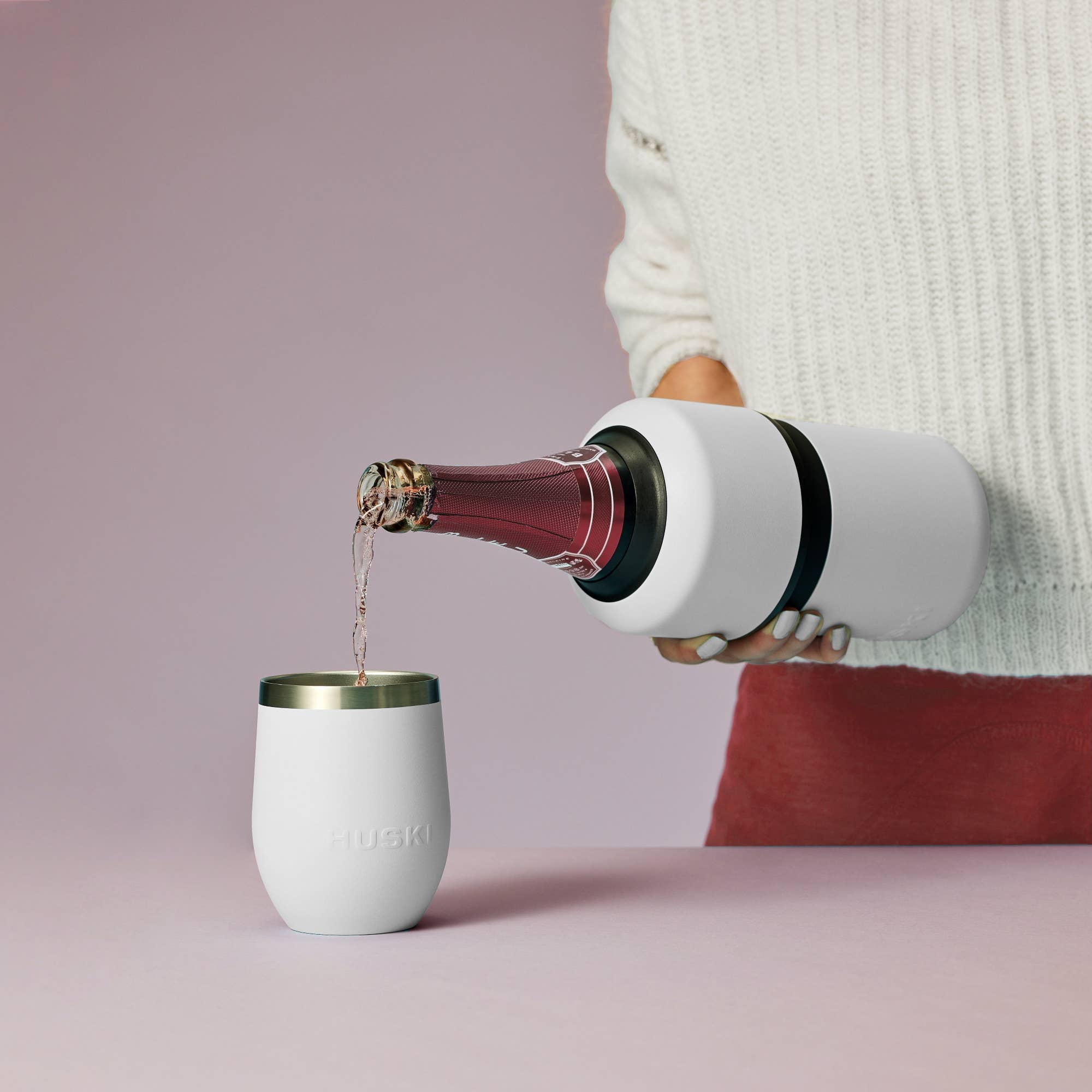 Huski Wine Cooler - White - Roma Gift & Gourmet