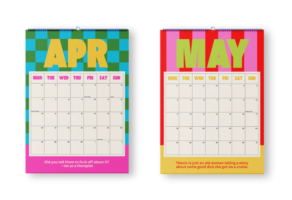 2026 Calendar (Spiral 21cm x 29.7cm)