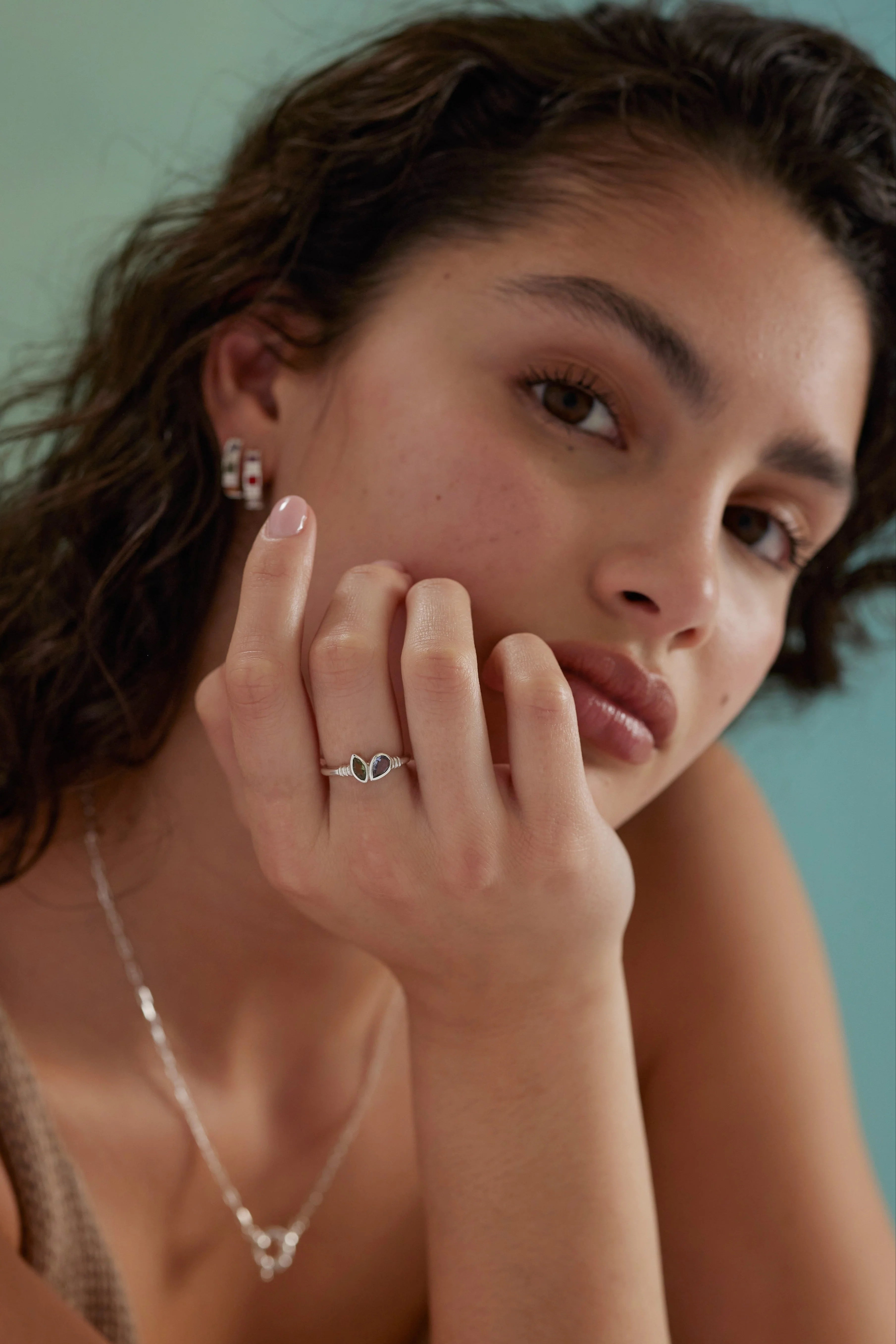 Xanthe Lolite & Apatite Ring - Roma Gift & Gourmet