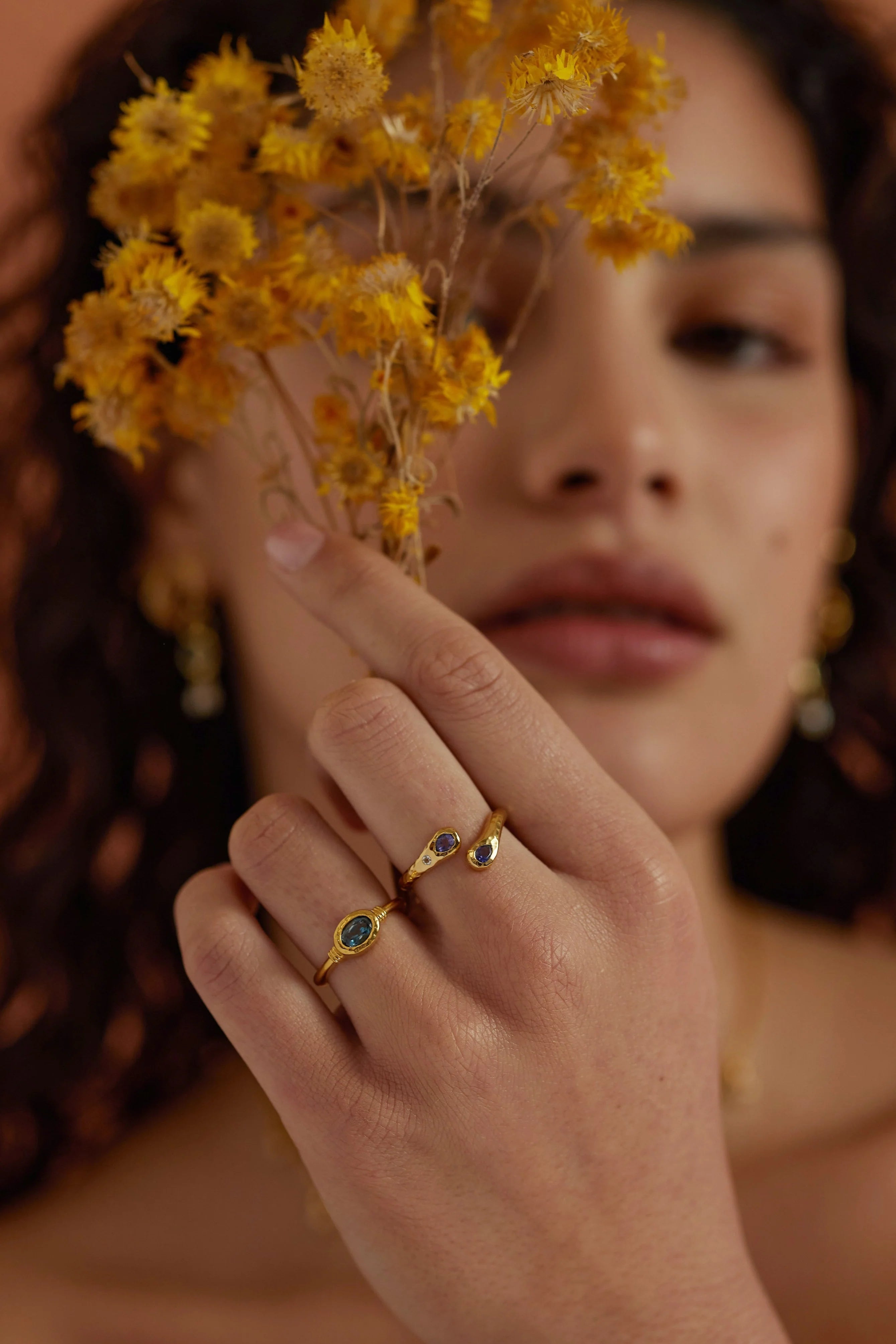 Tilly Topaz Ring - Gold