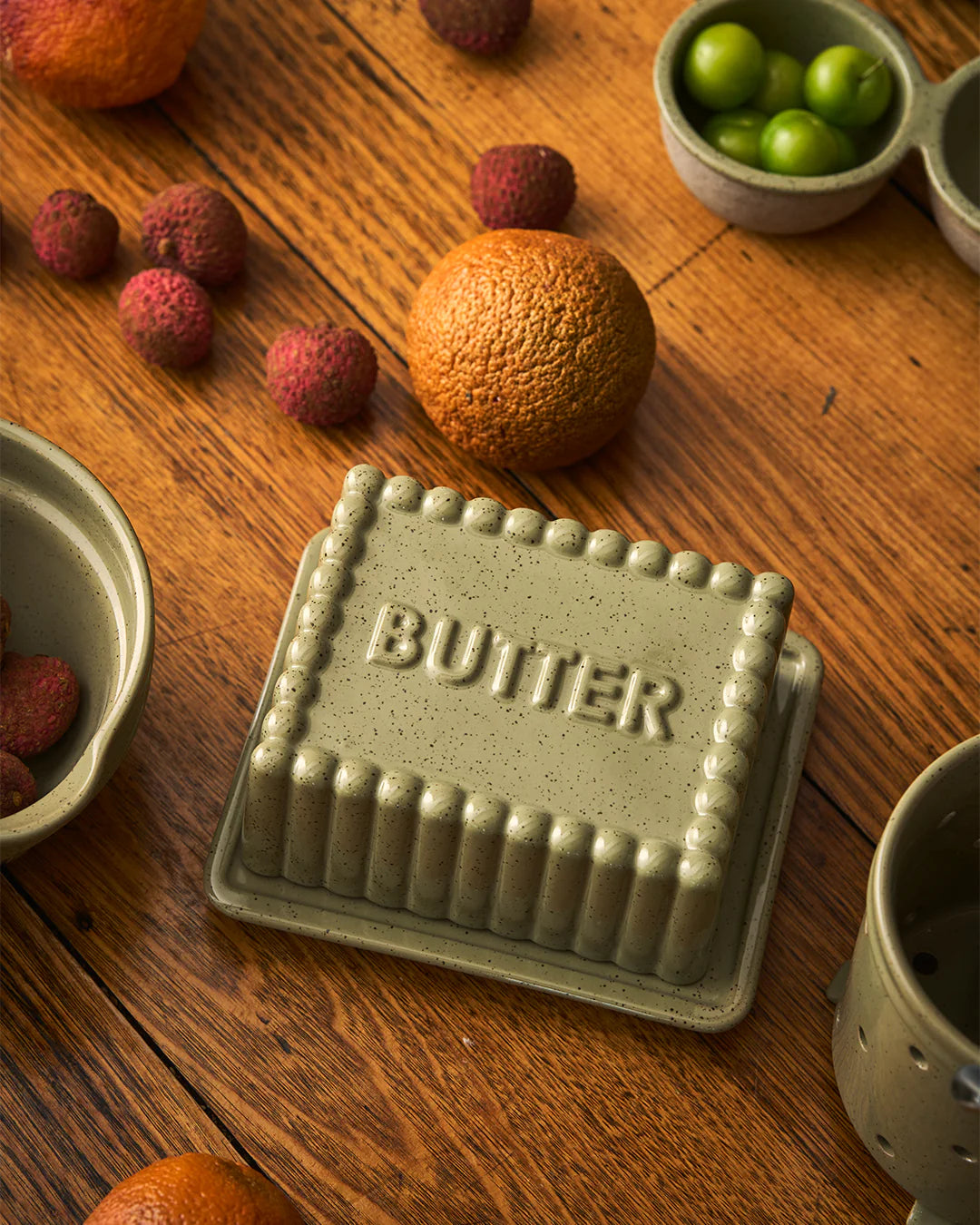 Kitchen Life Large Butter Dish / Peppercorn - Roma Gift & Gourmet