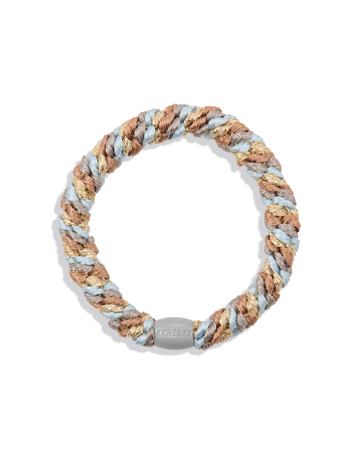 KKNEKKI Original Hair Ties: Nougat Baby Blue Mix