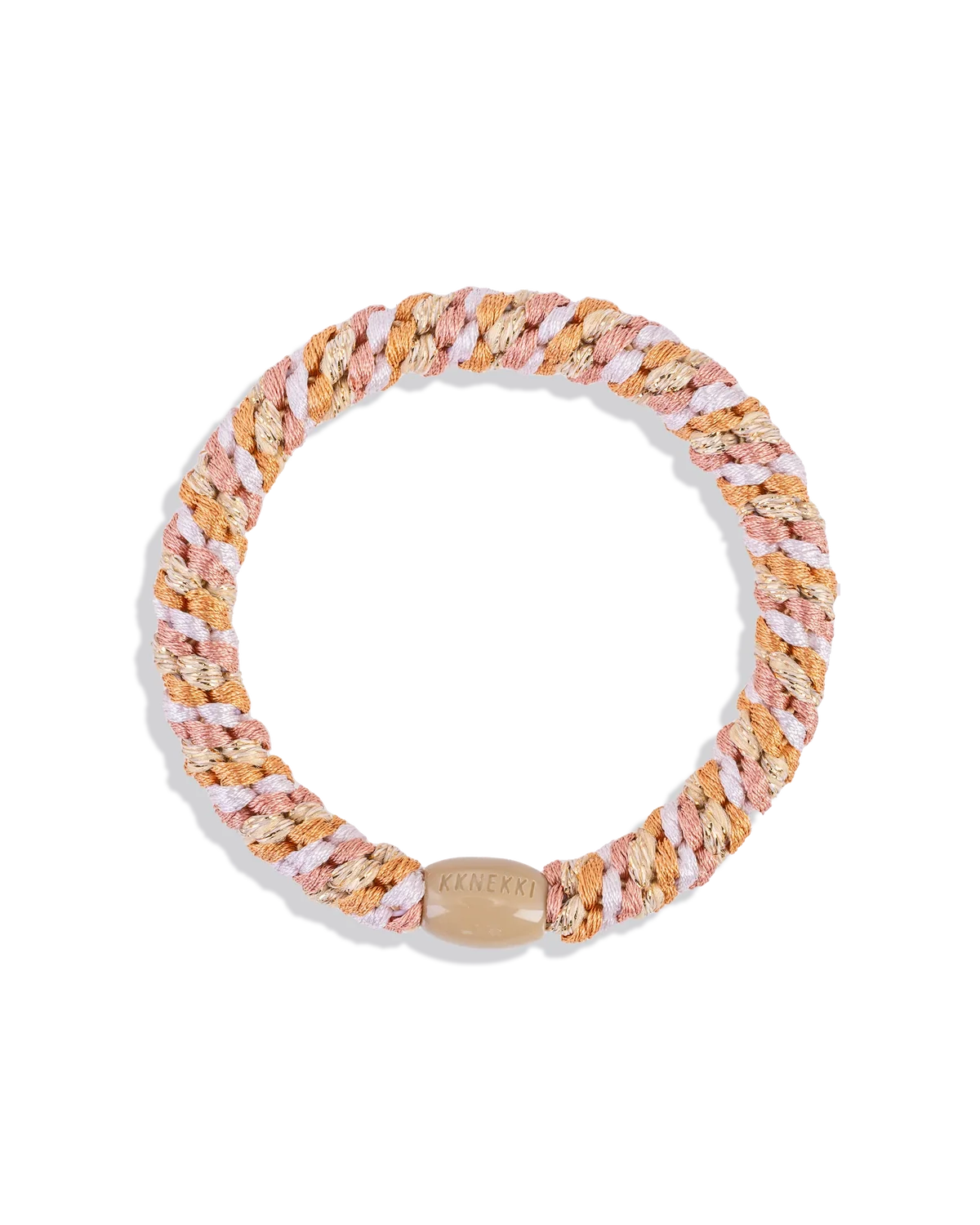 KKNEKKI Original Hair Ties: Pink Nude Glitter