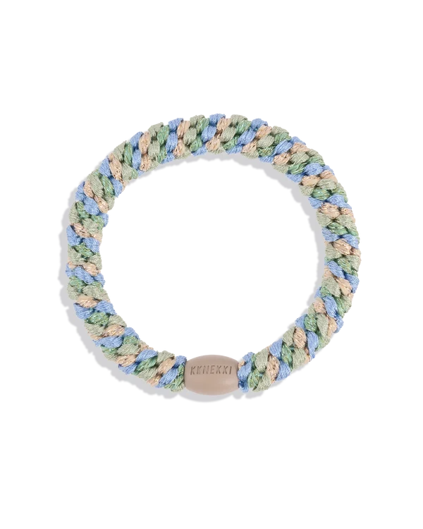 KKNEKKI Original Hair Ties: MIX PISTACIO SKY BLUE GLITTER
