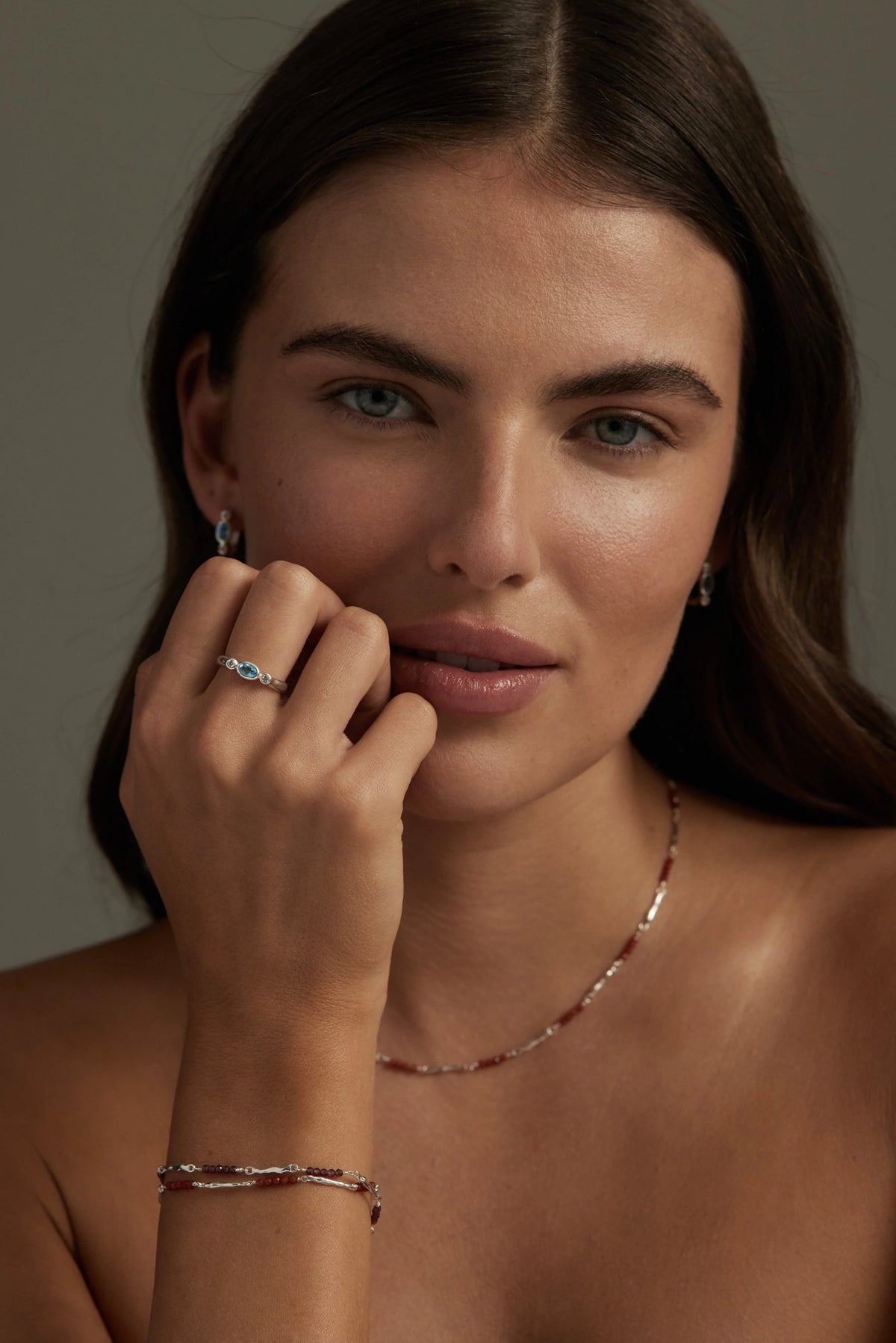 Tilda Topaz Ring Silver