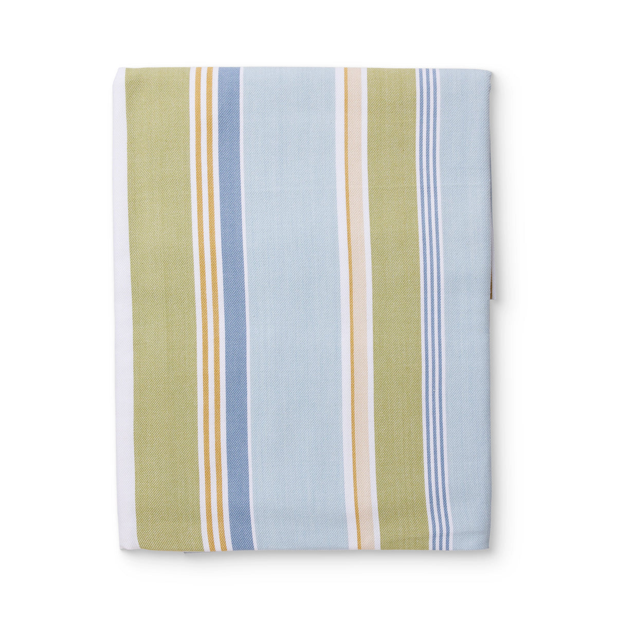 Fairhaven Blue/Green Stripe Tablecloth