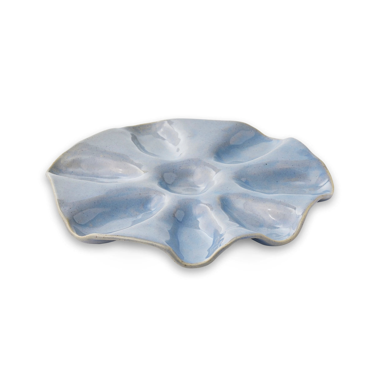 Sullivan Light Blue Oyster Plate