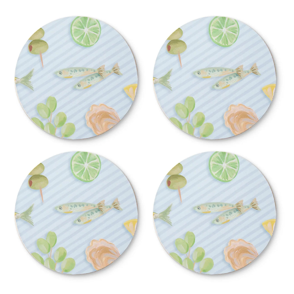 Aperitivo Round Hard Coaster Set 4