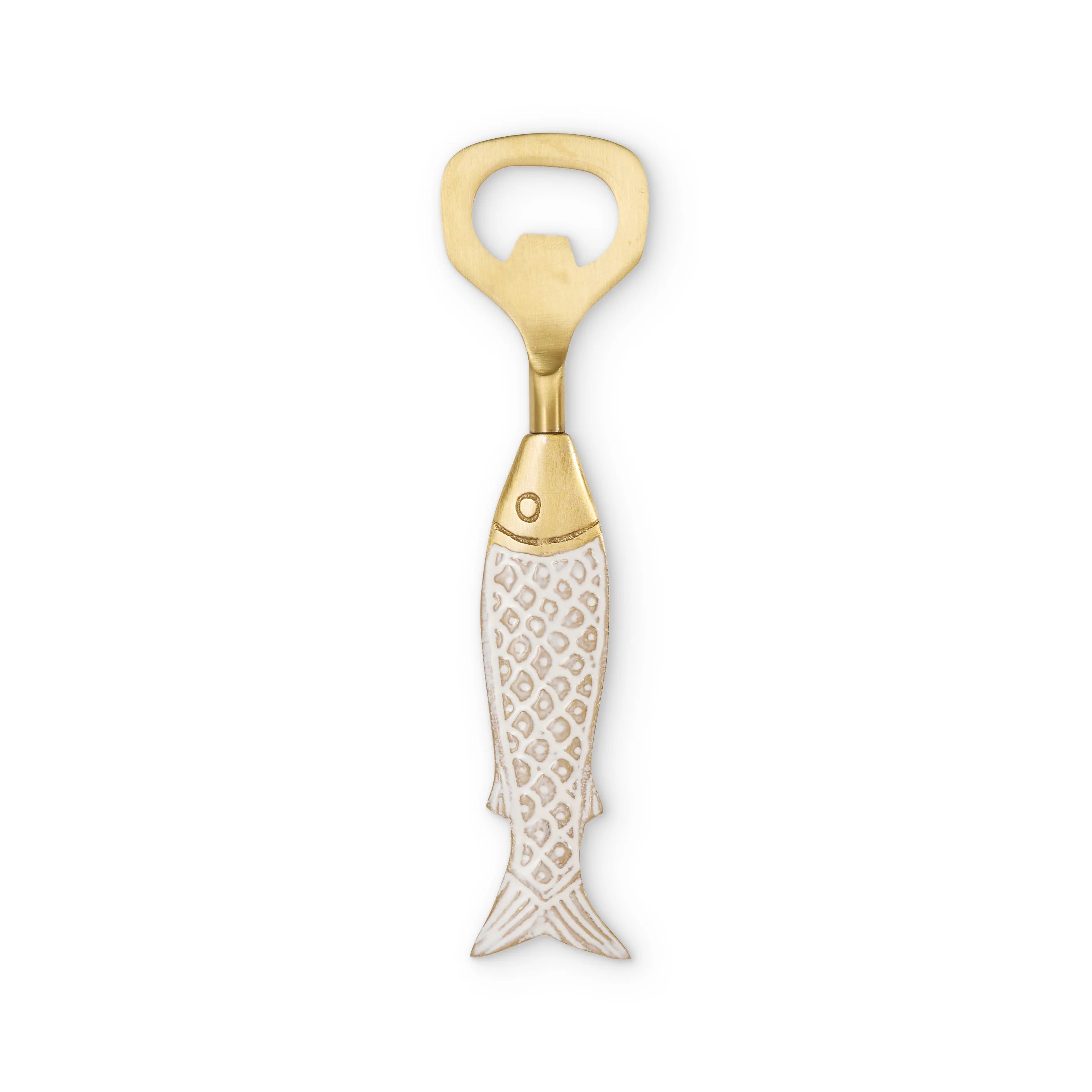 Seychelles Brass Fish Bottle Opener - Roma Gift & Gourmet