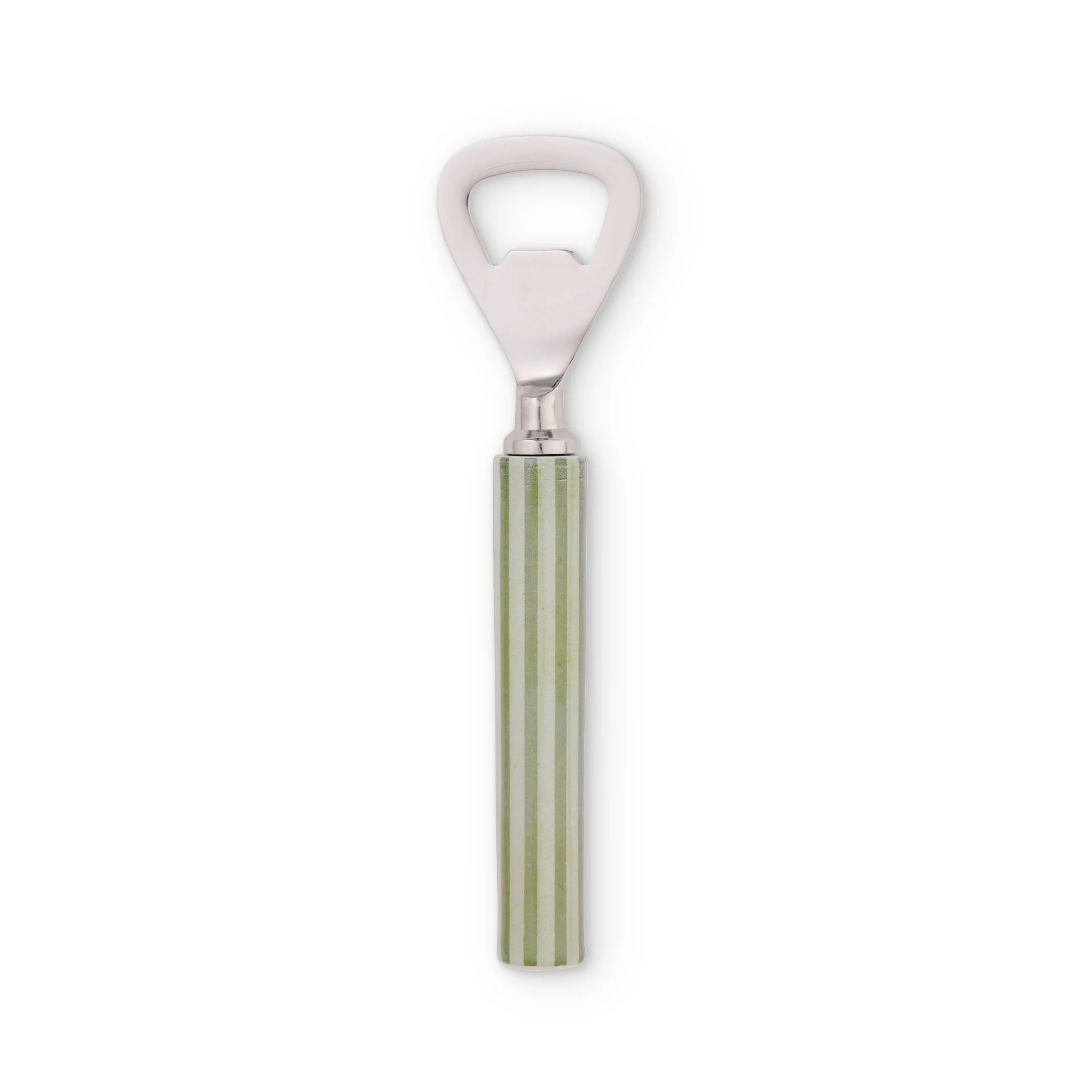 Clyde Stripe Two Tone Green Bottle Opener - Roma Gift & Gourmet
