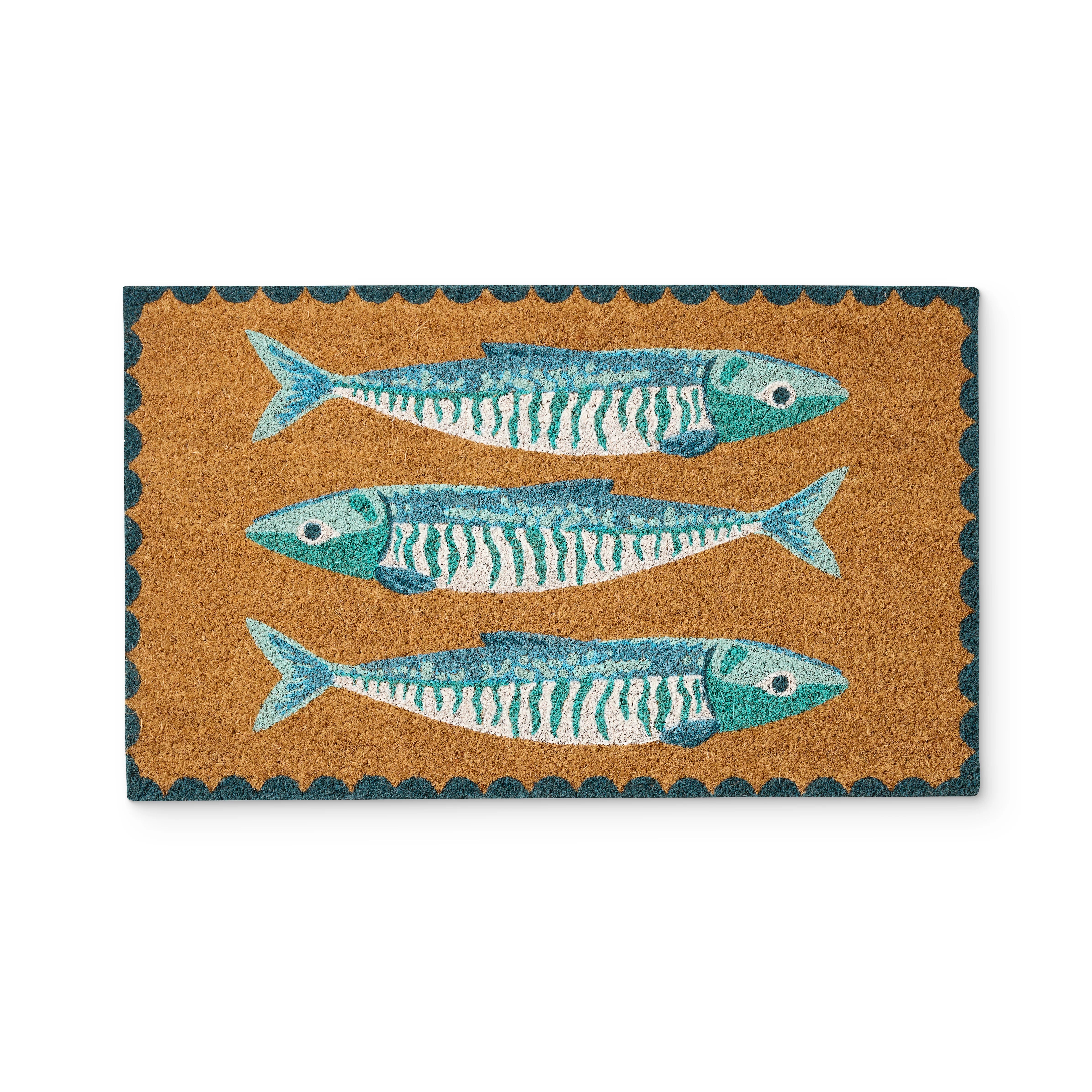 Sardines Blue Doormat - Roma Gift & Gourmet