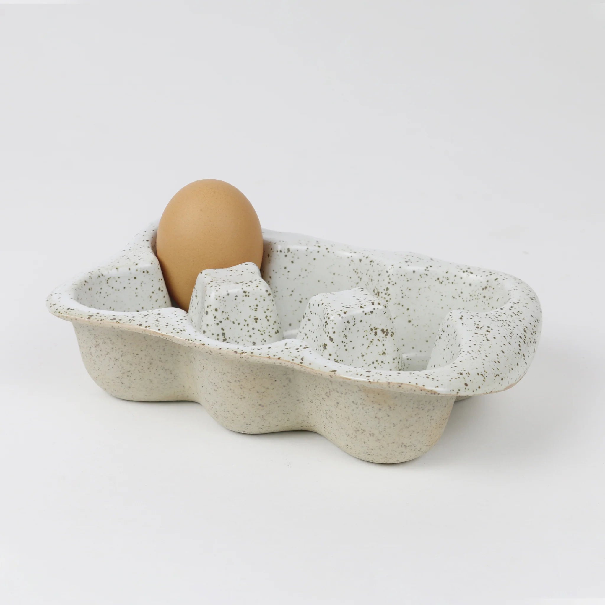 White Garden to Table Egg Crate - Hold 6 - Roma Gift & Gourmet