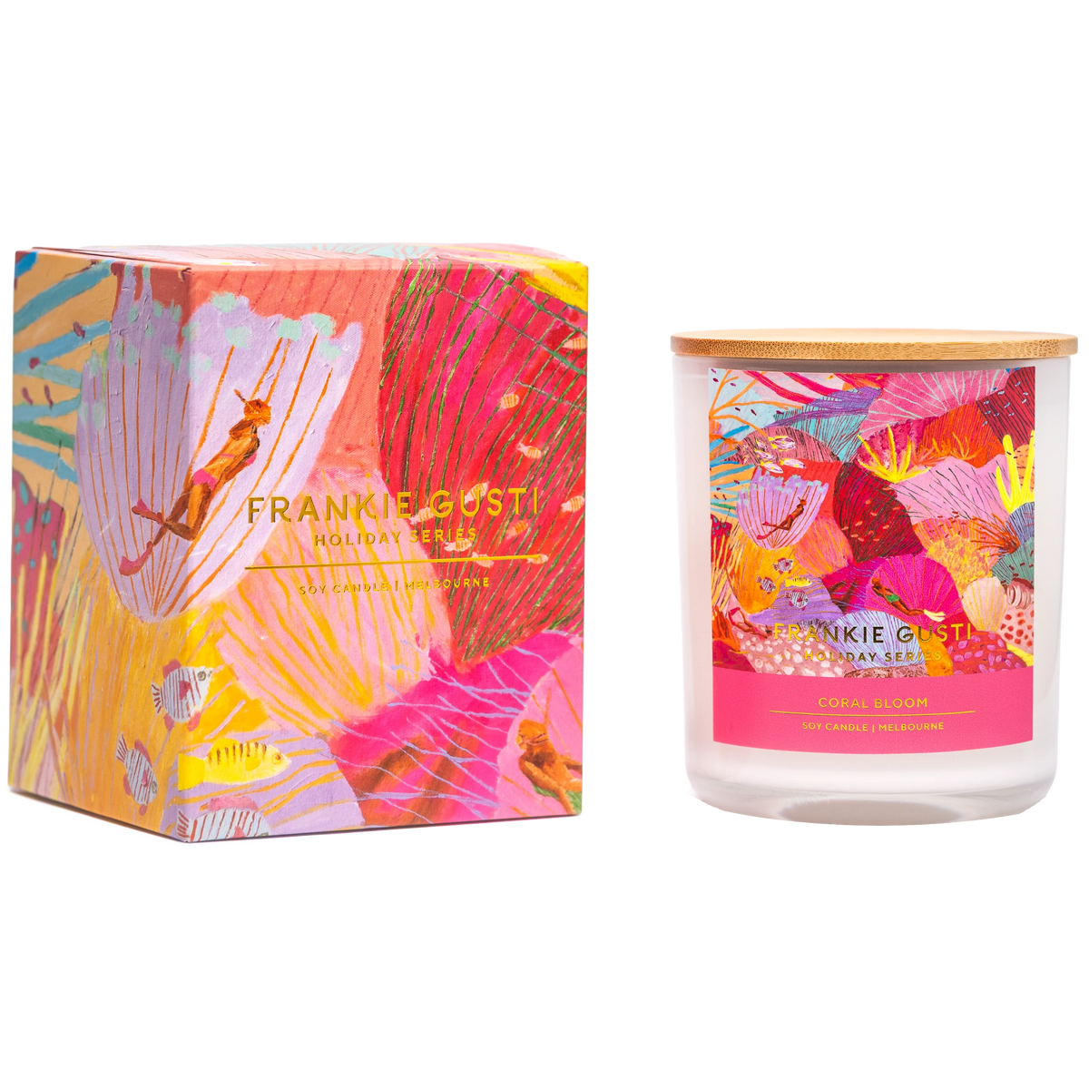 Holiday Series Candle - Coral Bloom