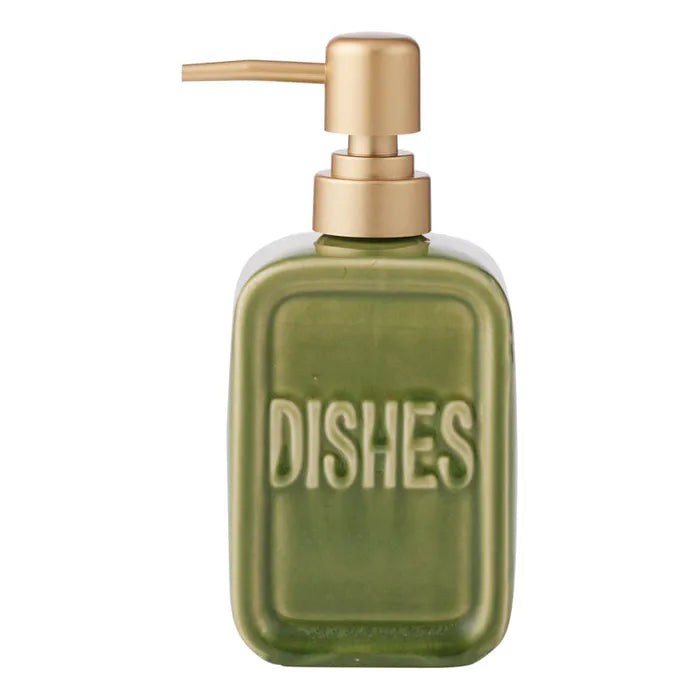Dishes Ceramic Soap Dispenser Olive