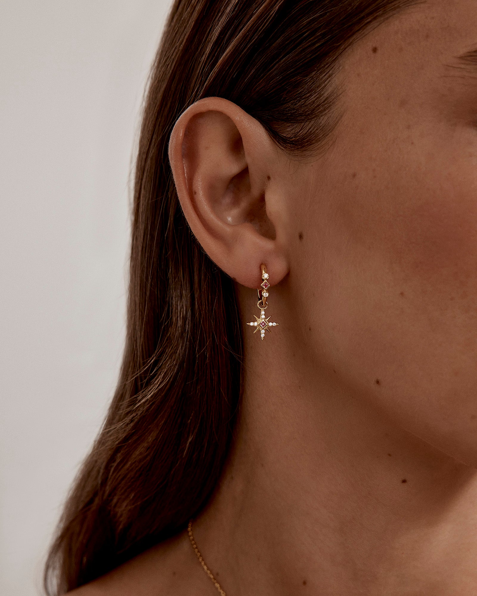 18k Gold Vermeil Starry Night Hoops - Roma Gift & Gourmet