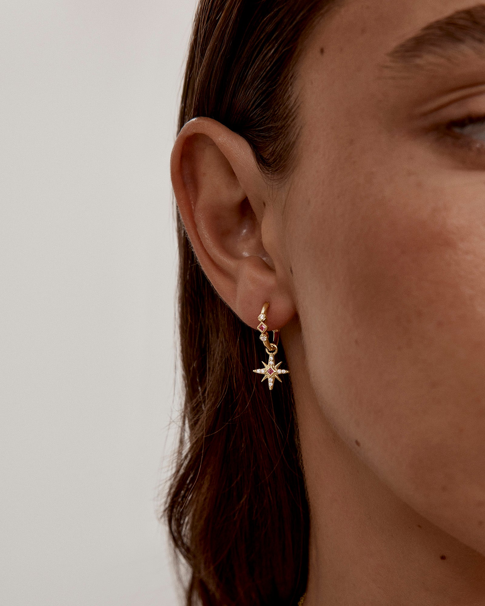 18k Gold Vermeil Starry Night Hoops - Roma Gift & Gourmet