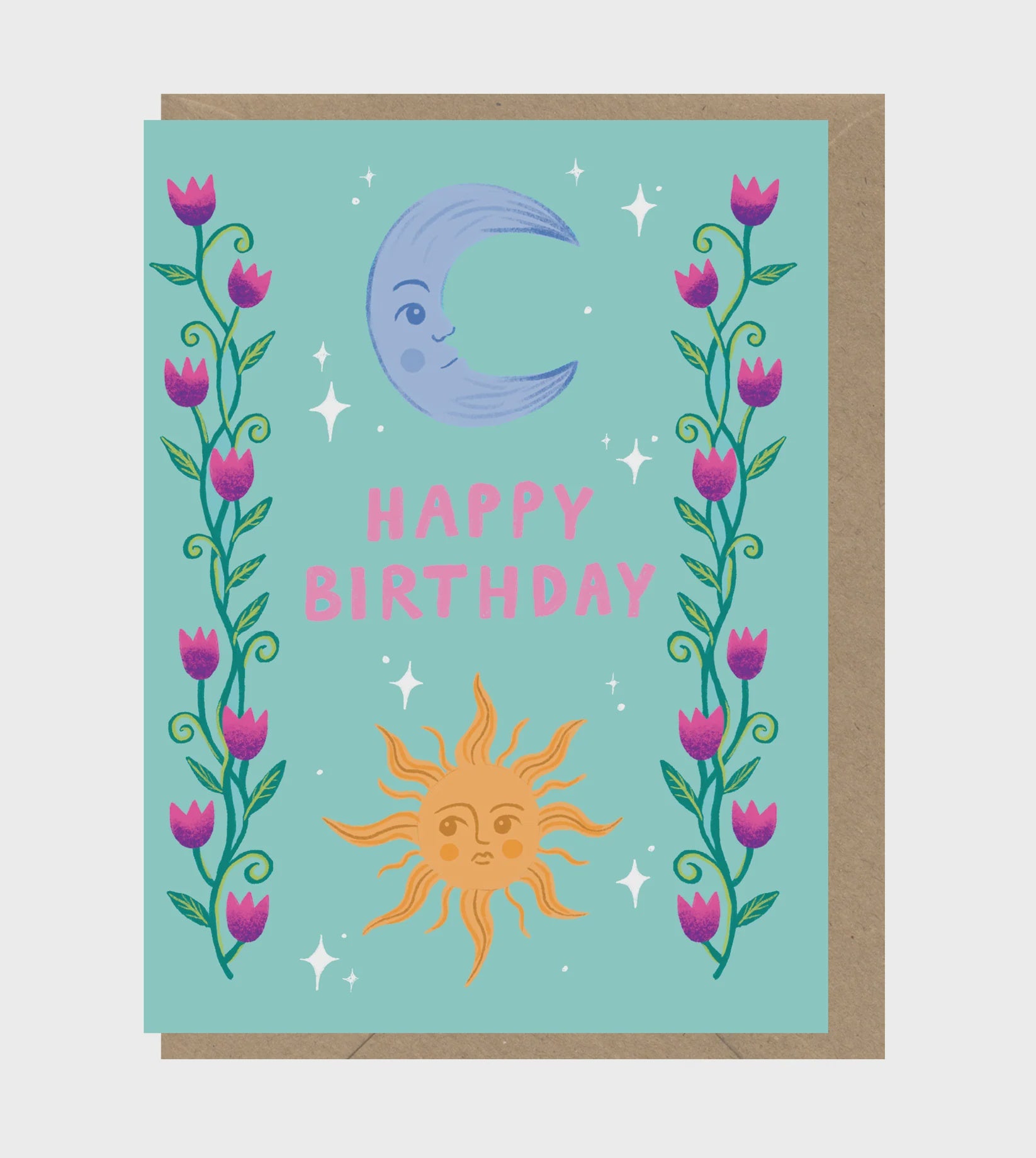 Mini Happy Birthday Moon and Sun Card - Roma Gift & Gourmet