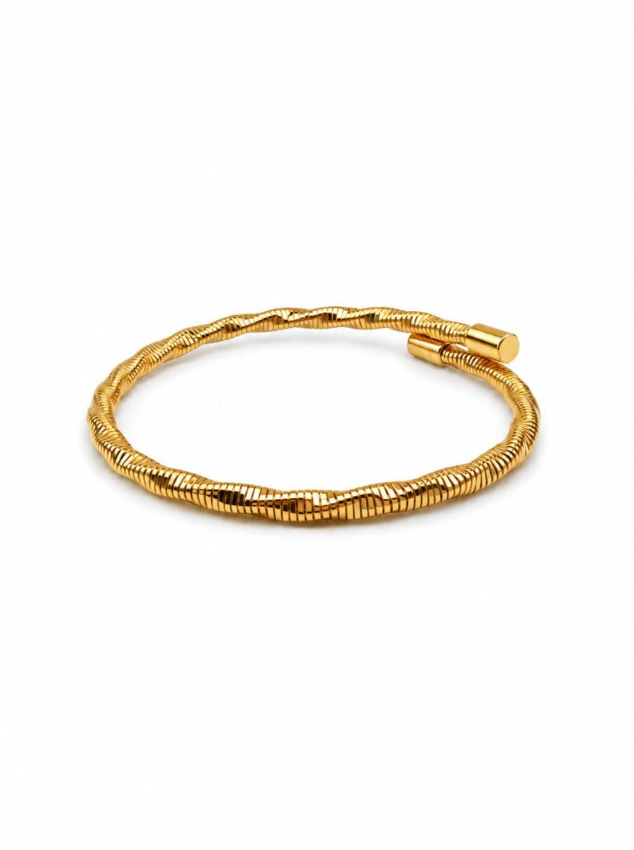 Gold Twisted Wrap Bracelet