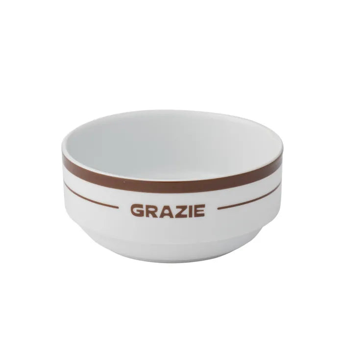 Grazie Ceramic Bowl 14x6.5cm Cocoa - Roma Gift & Gourmet