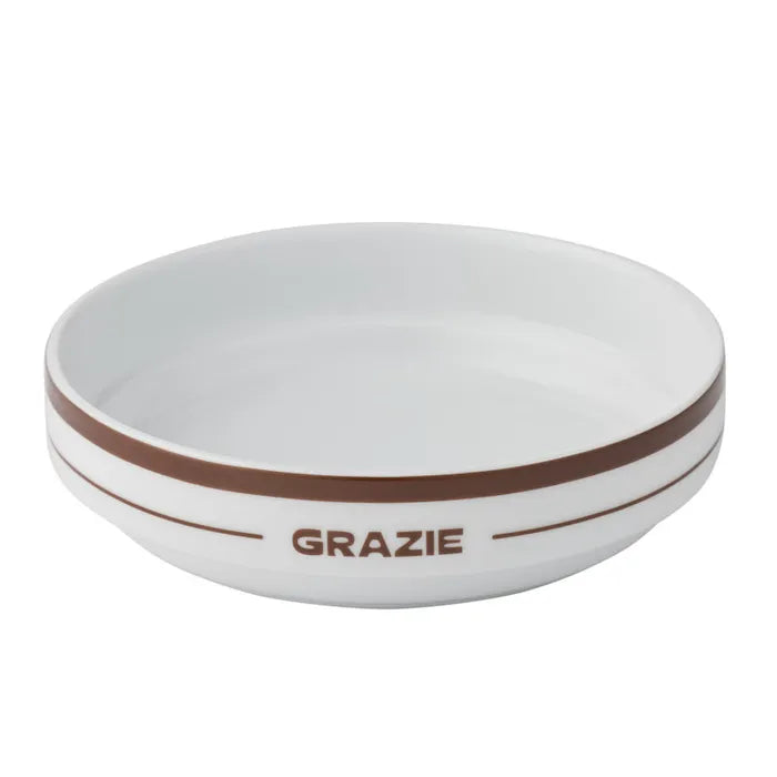 Grazie Ceramic Bowl 20x5.5cm Cocoa - Roma Gift & Gourmet