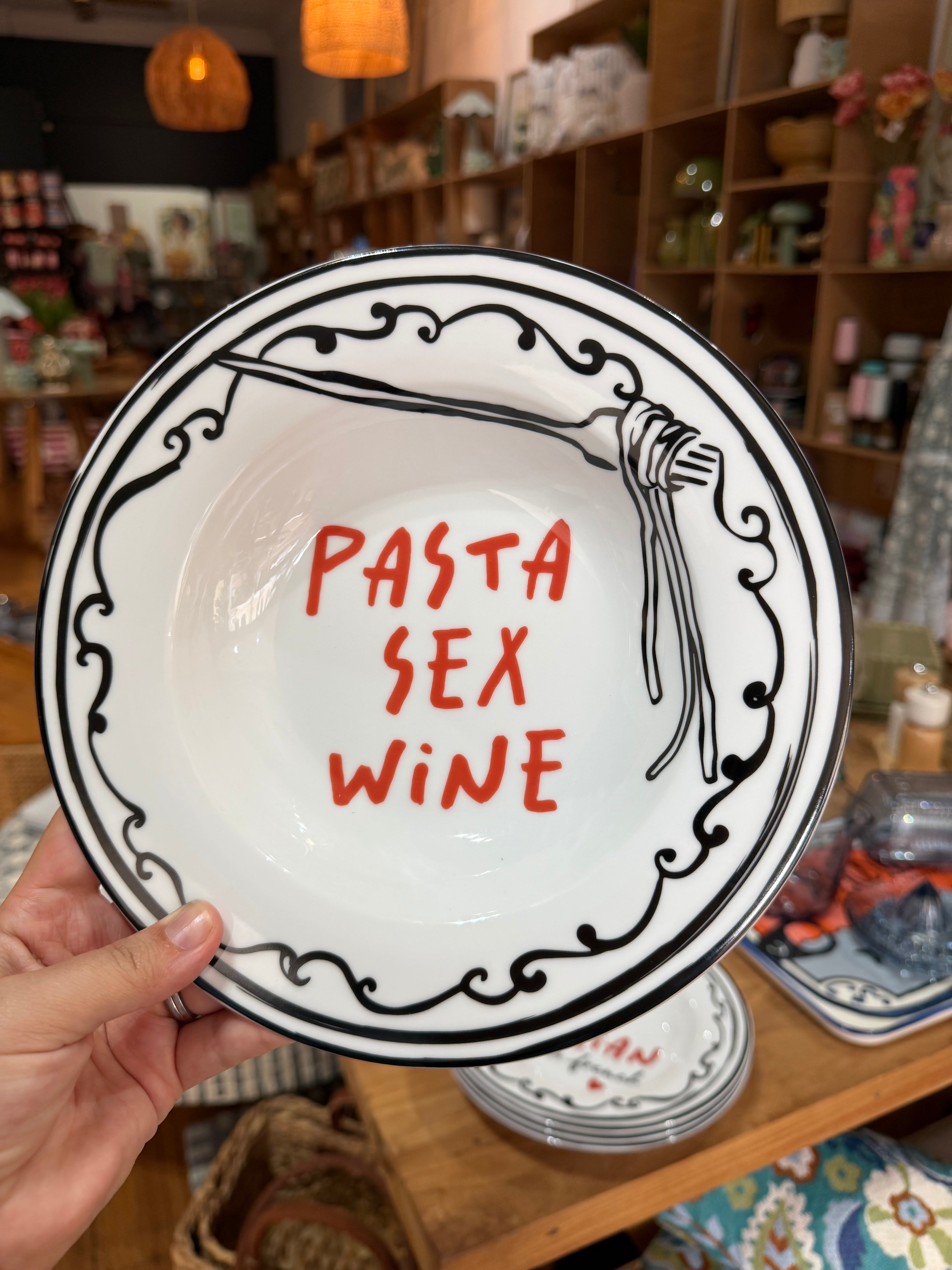 Saucy Cermic Rimmed Bowl 23cm - Roma Gift & Gourmet