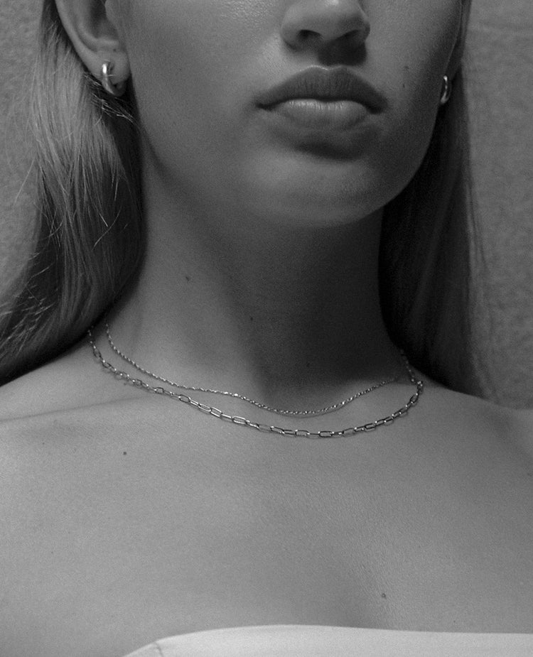 RUE CHAIN NECKLACE (STERLING SILVER) - Roma Gift & Gourmet