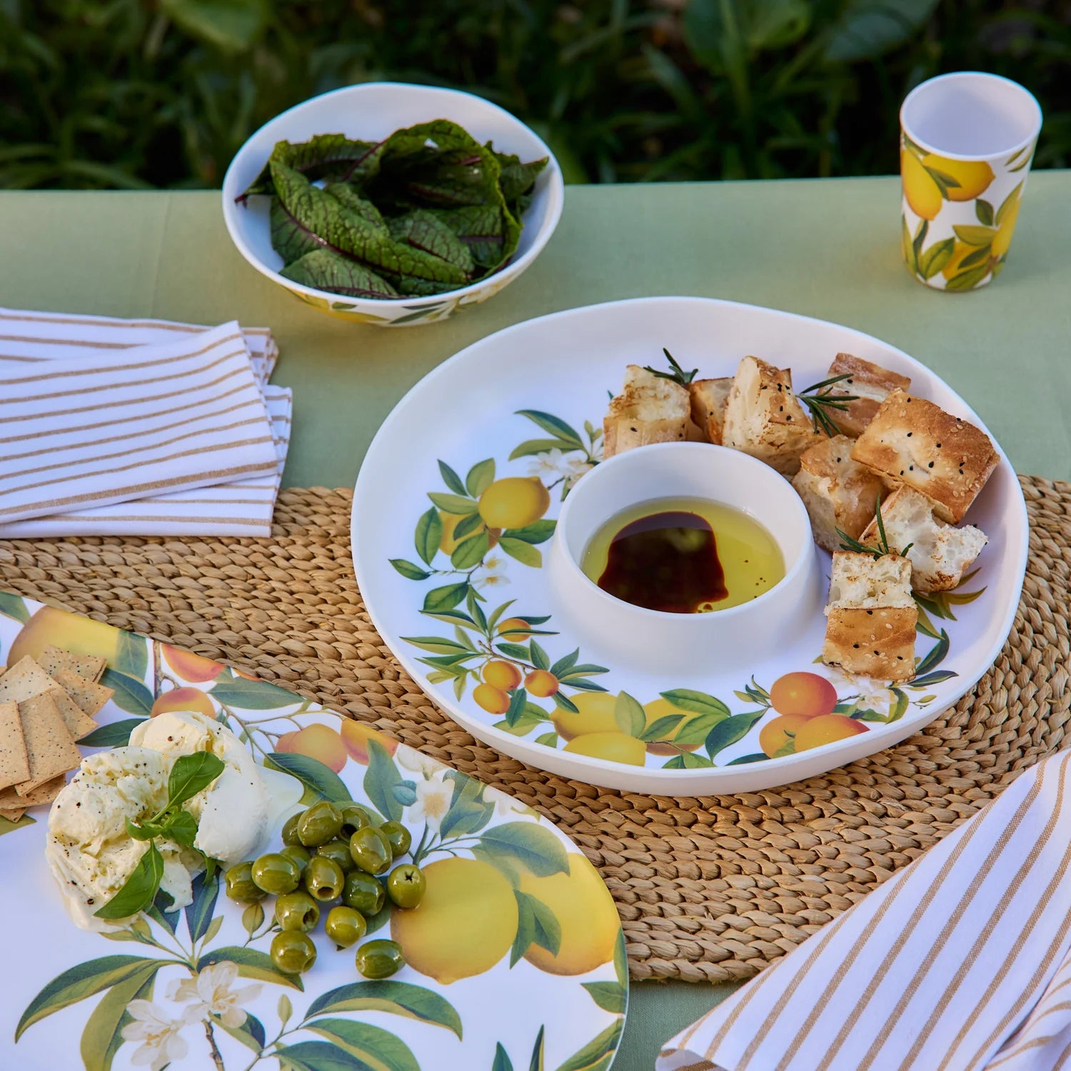 Citrus Grove Chip Dip Platter - Roma Gift & Gourmet