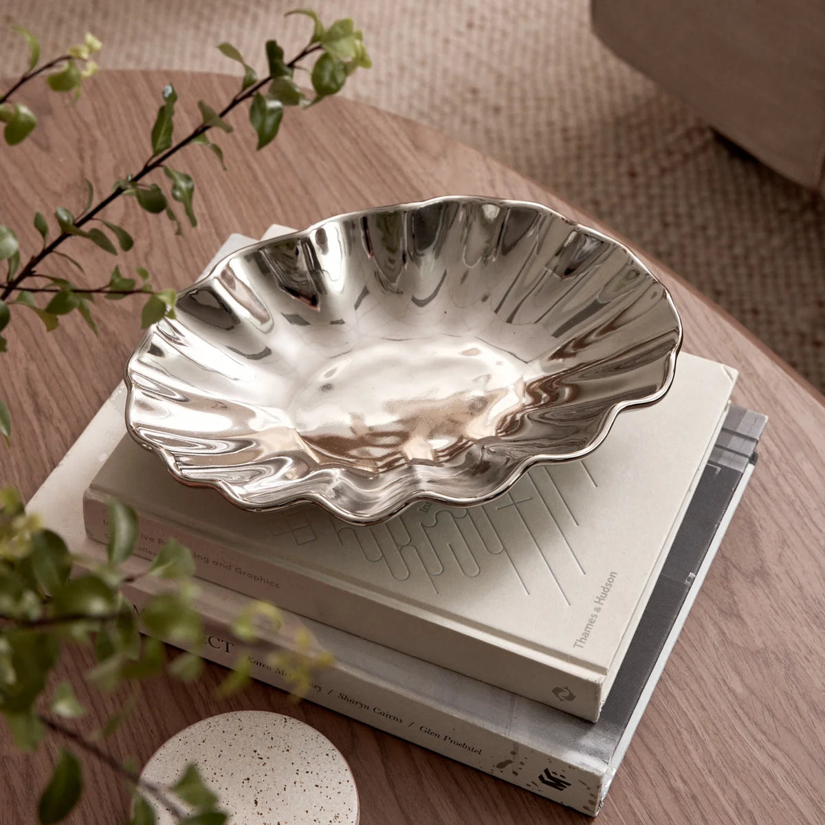 Chrome Wavy Bowl