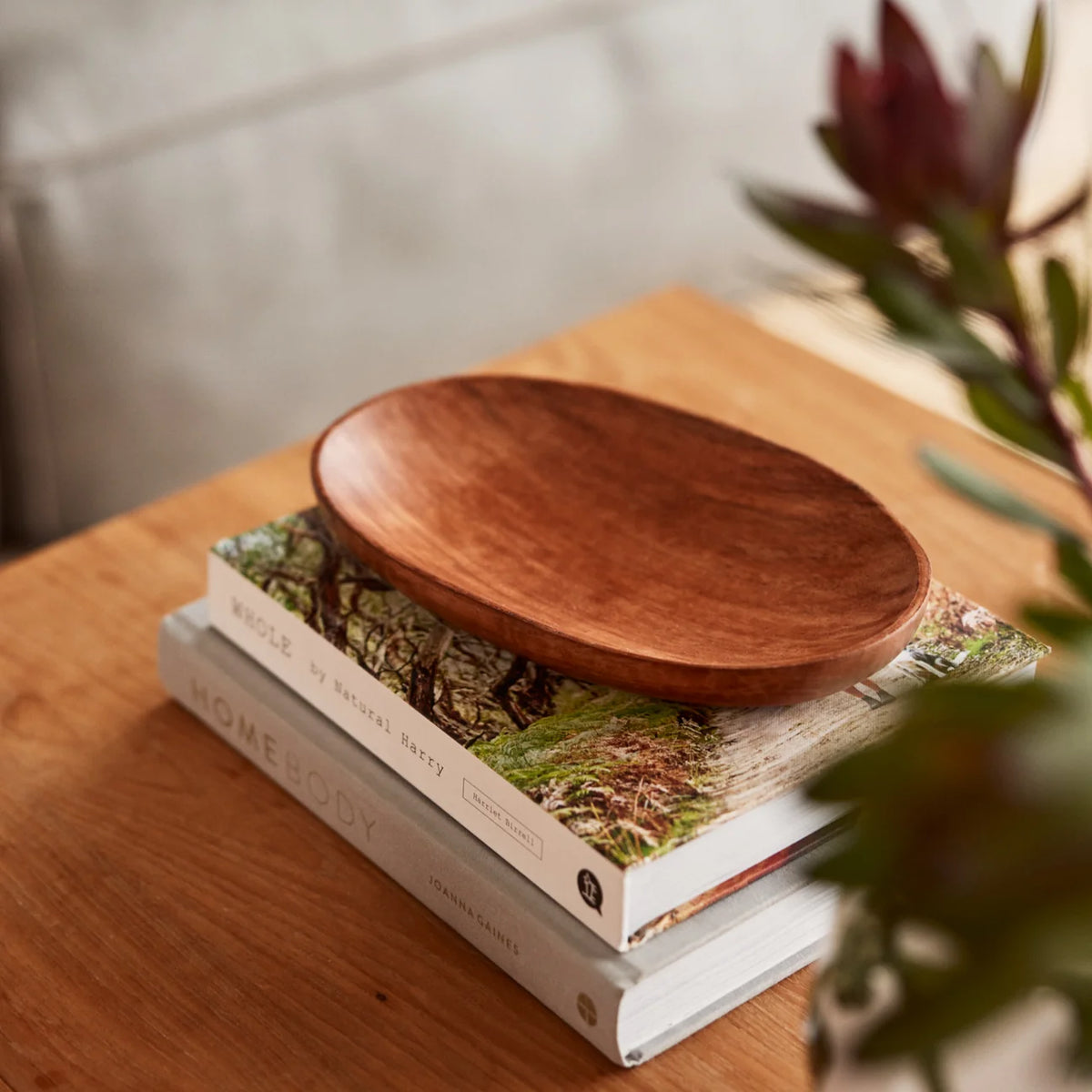 Cohen Acacia Small Oval Bowl