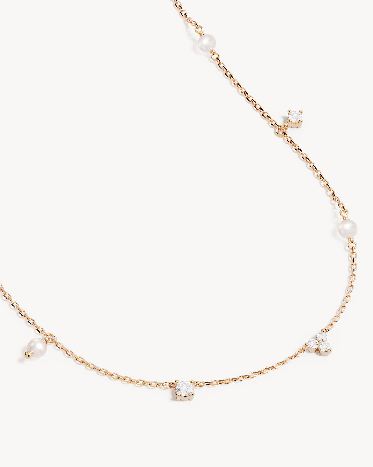 18k Gold Vermeil Moonlit Bloom Pearl Choker