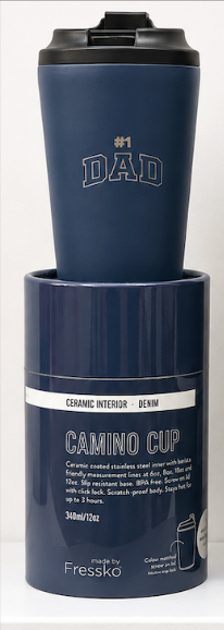 Made By Fressko - Father's Day #1 DAD Camino Ceramic Reusable Cup | 12oz/340ml