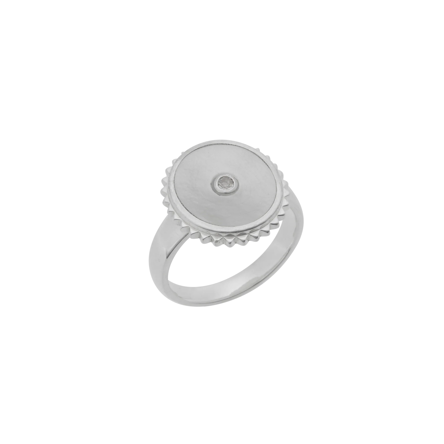 Halcyon Shield Ring Sterling Silver