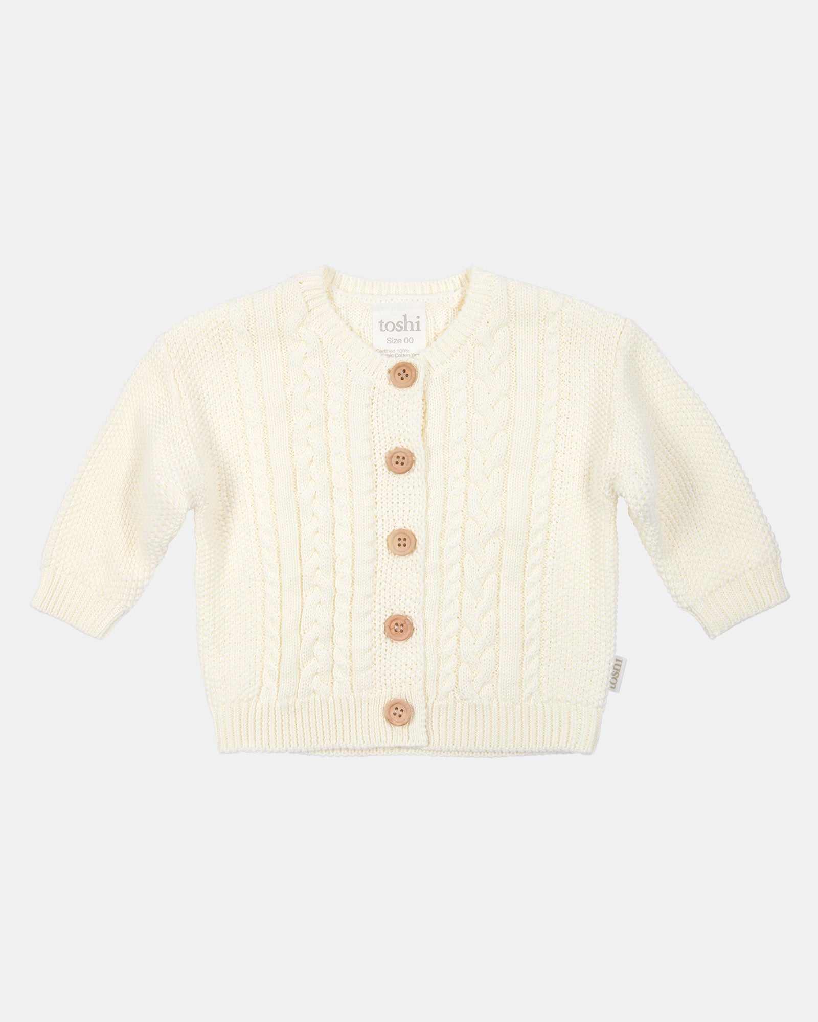Organic Cardigan Yummy - Cream