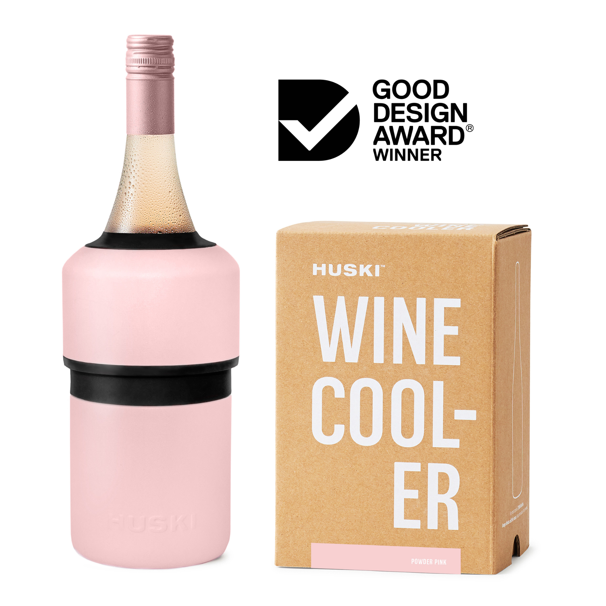 Huski Wine Cooler - Powder Pink - Roma Gift & Gourmet