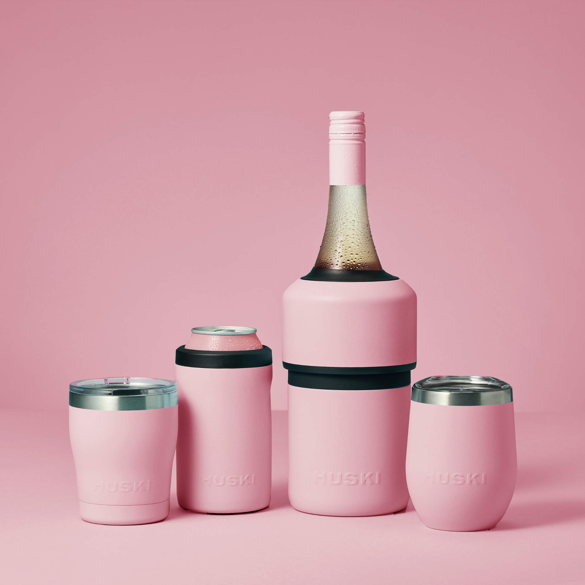 Huski Wine Cooler - Powder Pink - Roma Gift & Gourmet