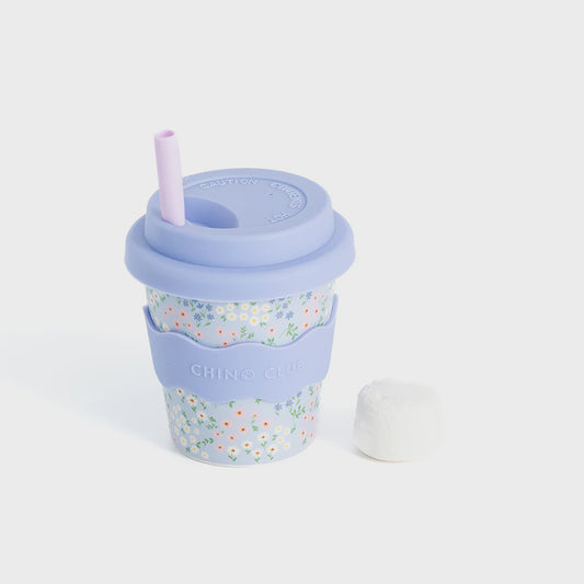 Blue Floral Cup 4oz