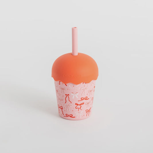 Bows Mini Smoothie Cup & Straw 200ml