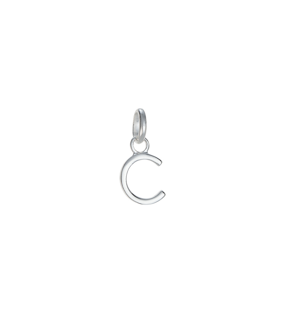 C - OUTLINE INITIAL (STERLING SILVER) - Roma Gift & Gourmet