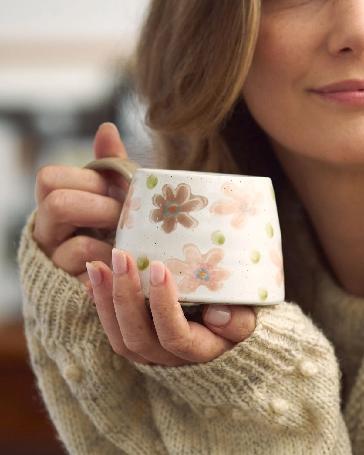 Large Handled Mug - Stevie Flower Garden - Roma Gift & Gourmet
