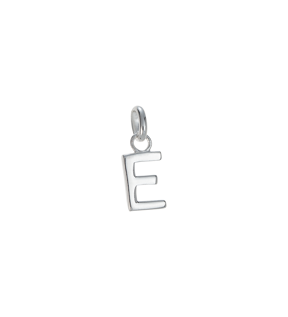 E - OUTLINE INITIAL (STERLING SILVER) - Roma Gift & Gourmet