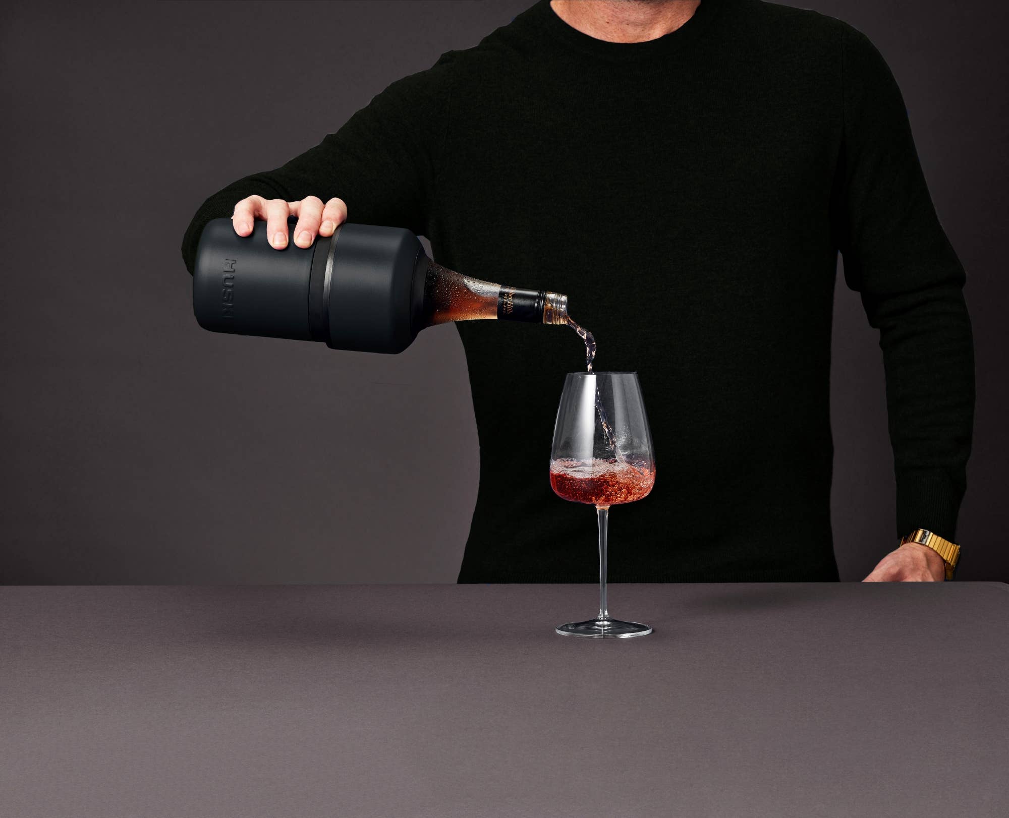 Huski Wine Cooler - Black - Roma Gift & Gourmet