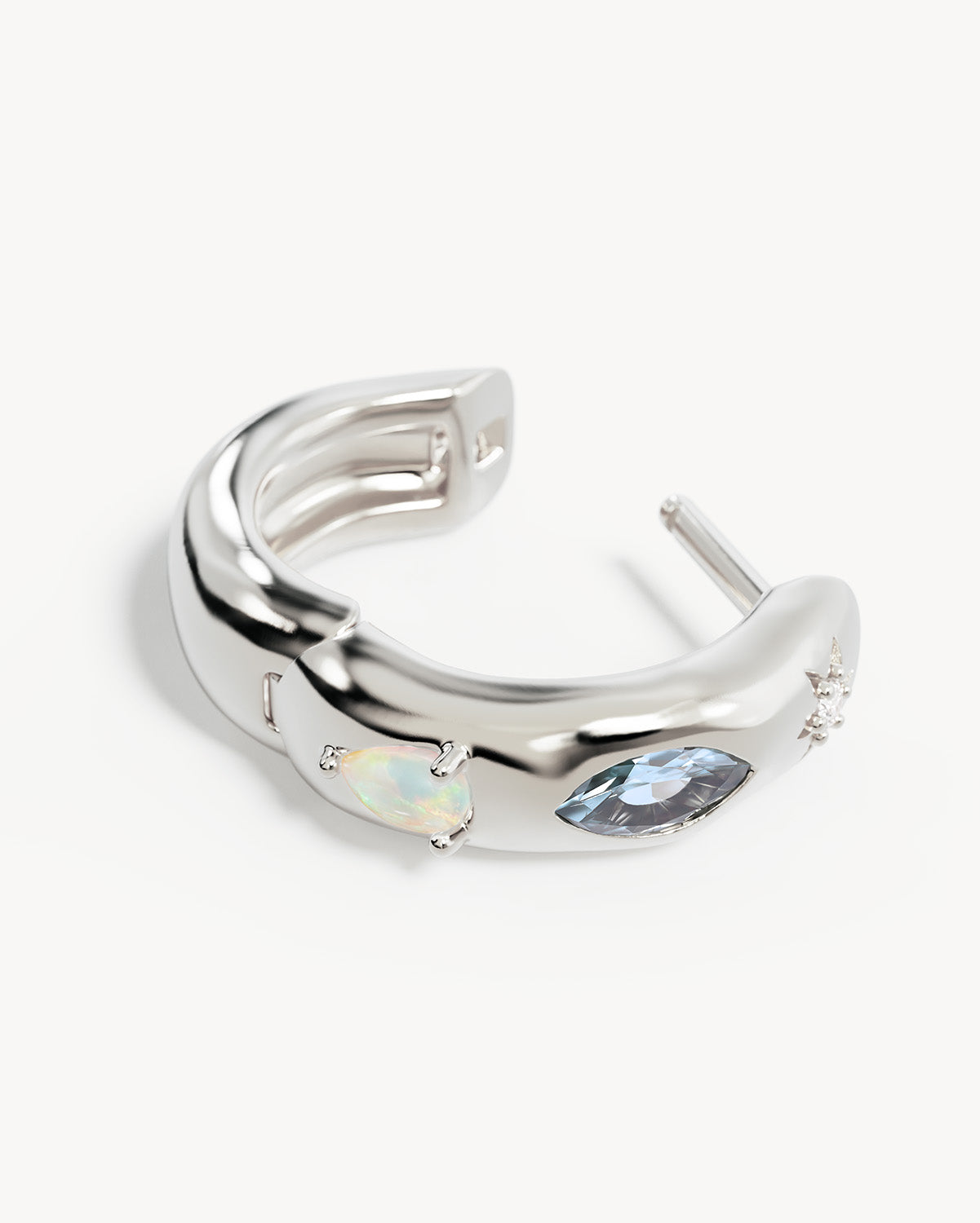 Hope and Protection Hoops - Sterling Silver - Roma Gift & Gourmet