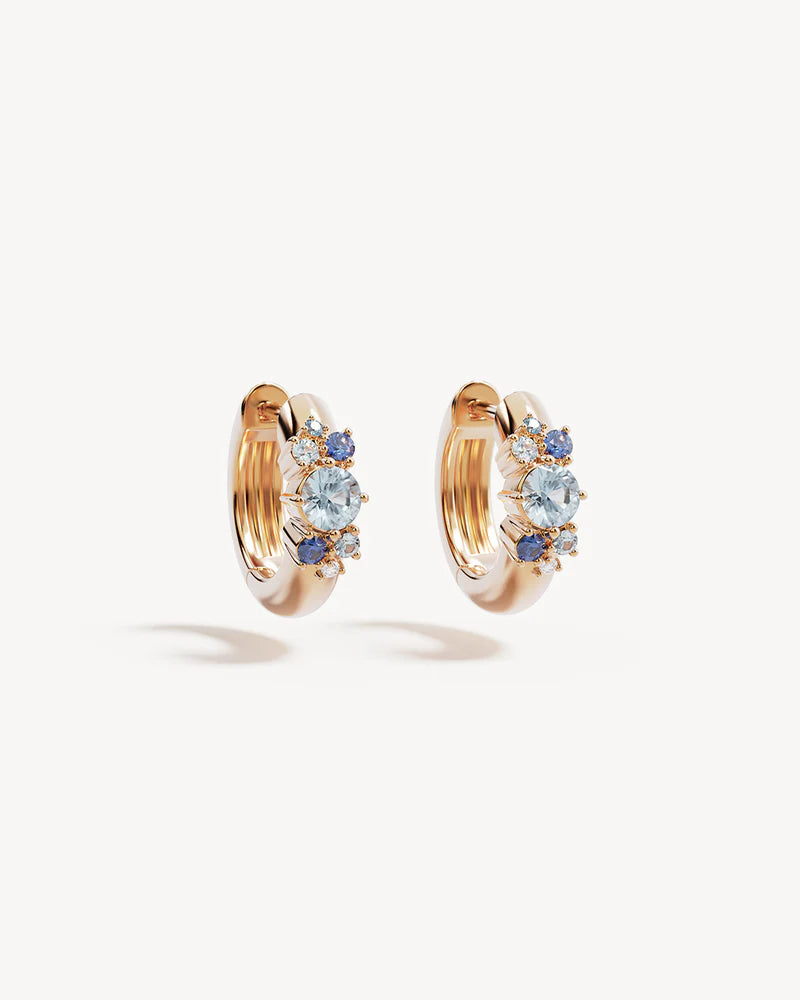 Breathe In Stillness Hoops - 18k Gold Vermeil