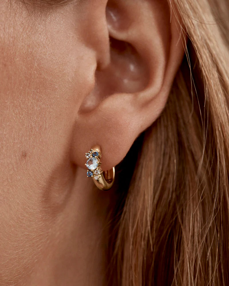 Breathe In Stillness Hoops - 18k Gold Vermeil