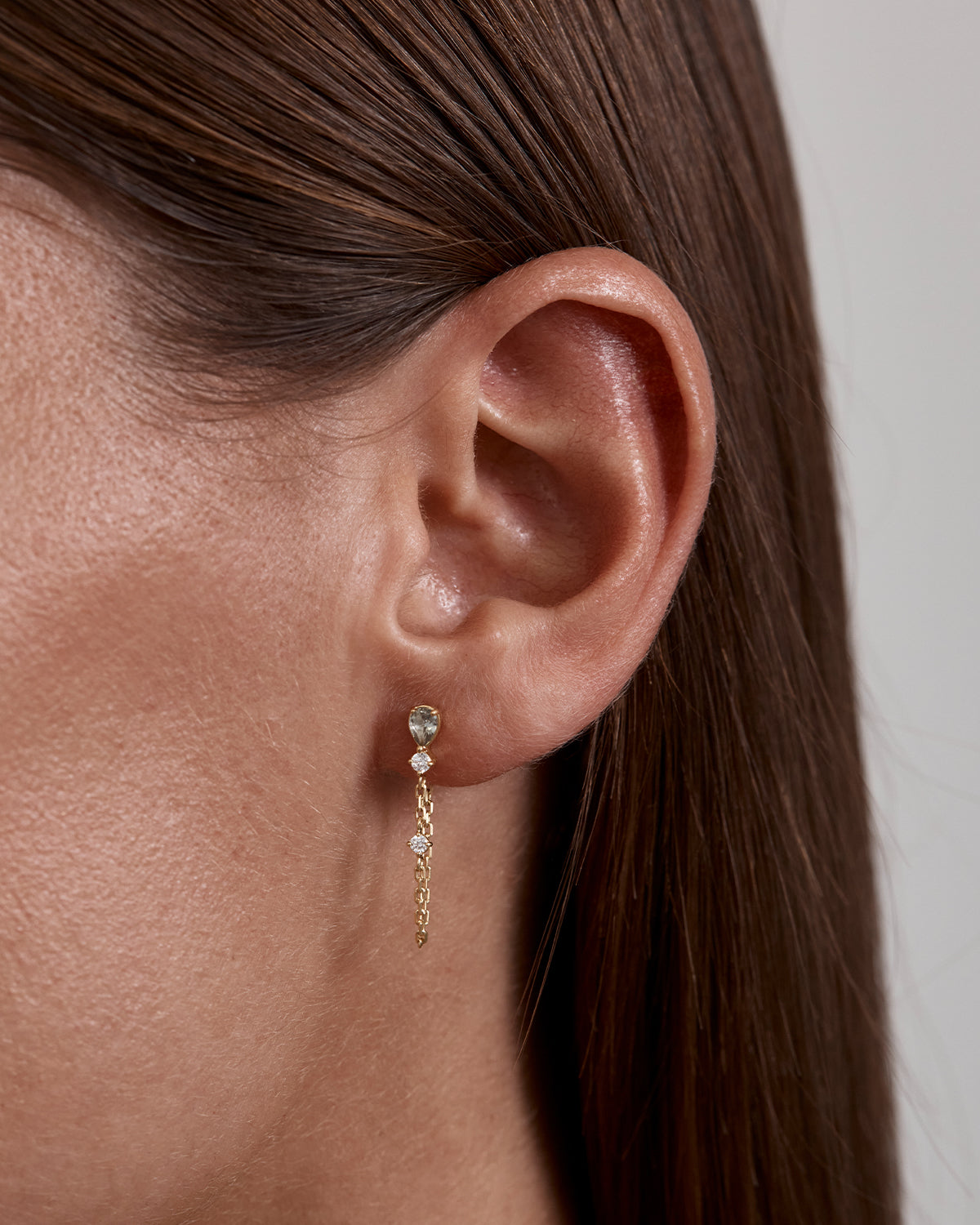 18k Gold Vermeil Aura Chain Earrings