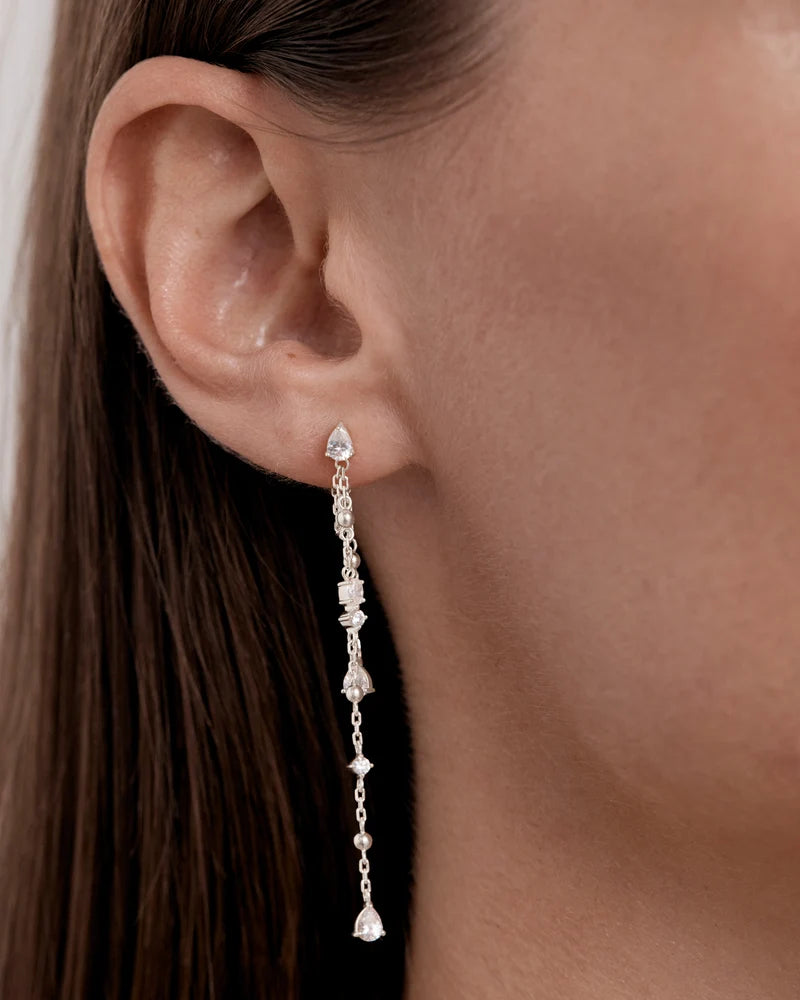 Cosmic Whisper Chain Earrings