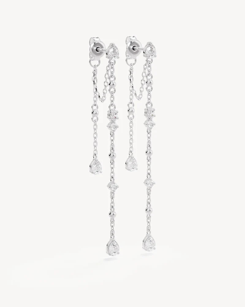 Cosmic Whisper Chain Earrings