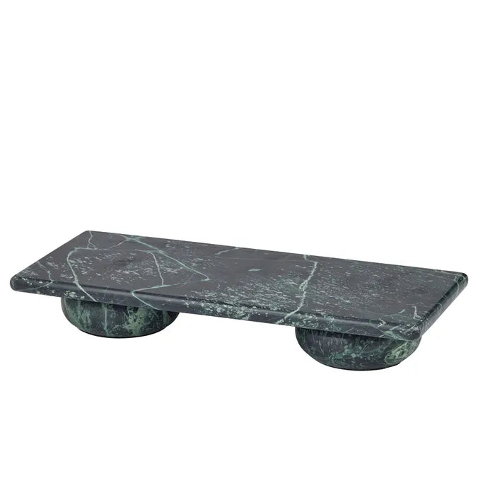 Ida Marble Footed Tray - Forrest