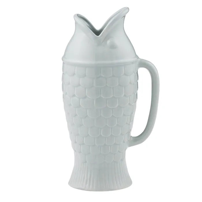 Fin Ceramic Jug - Steel - Roma Gift & Gourmet
